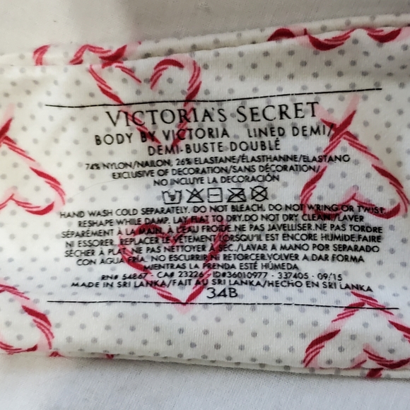 Victoria's Secret Heart Bra Size 34 B - Picture 6 of 6